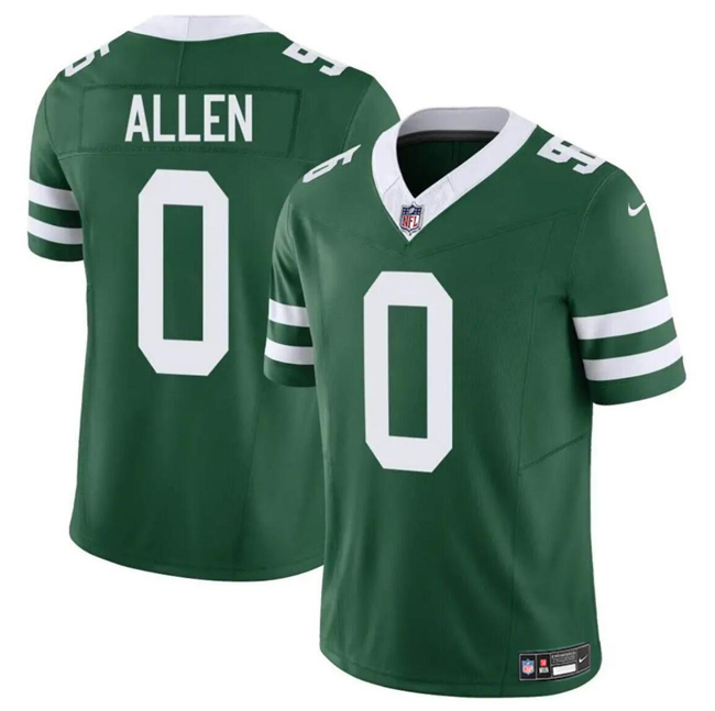 Men's New York Jets #0 Braelon Allen Green 2023 F.U.S.E Throwback Limited Stitched Jersey Men's New York Jets #0 Braelon Allen Green 2023 F.U.S.E Throwback Limited Stitched Jersey