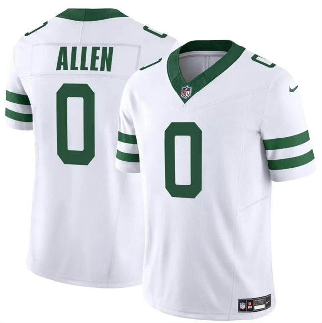 Men's New York Jets #0 Braelon Allen White 2024 F.U.S.E. Vapor Limited Stitched Jersey Men's New York Jets #0 Braelon Allen White 2024 F.U.S.E. Vapor Limited Stitched Jersey