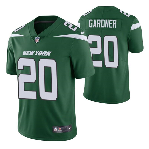 Men's New York Jets #20 Ahmad Gardner 2022 Green Vapor Untouchable Limited Stitched Jersey Men's New York Jets #20 Ahmad Gardner 2022 Green Vapor Untouchable Limited Stitched Jersey