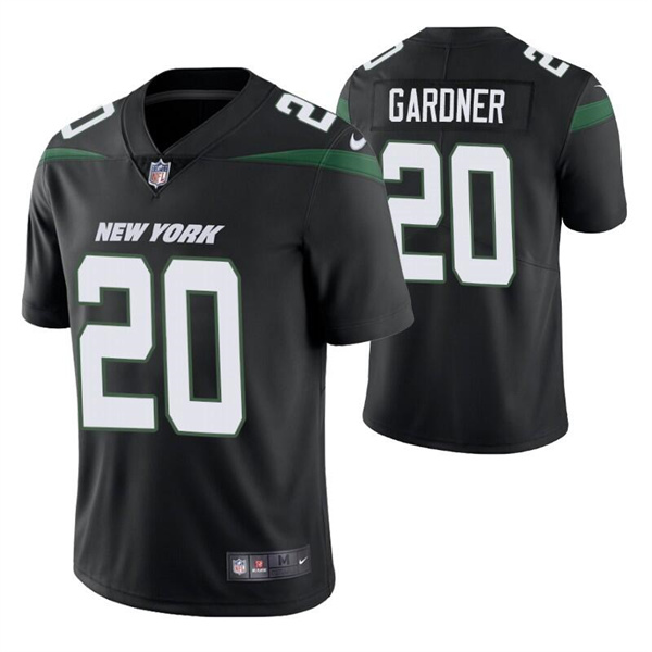 Men's New York Jets #20 Ahmad Gardner 2022 Black Vapor Untouchable Limited Stitched Jersey Men's New York Jets #20 Ahmad Gardner 2022 Black Vapor Untouchable Limited Stitched Jersey