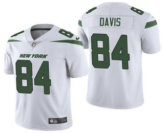 Men's New York Jets #84 Corey Davis White 2021 Vapor Untouchable Stitched NFL Nike Limited Jersey Men's New York Jets #84 Corey Davis White 2021 Vapor Untouchable Stitched NFL Nike Limited Jersey