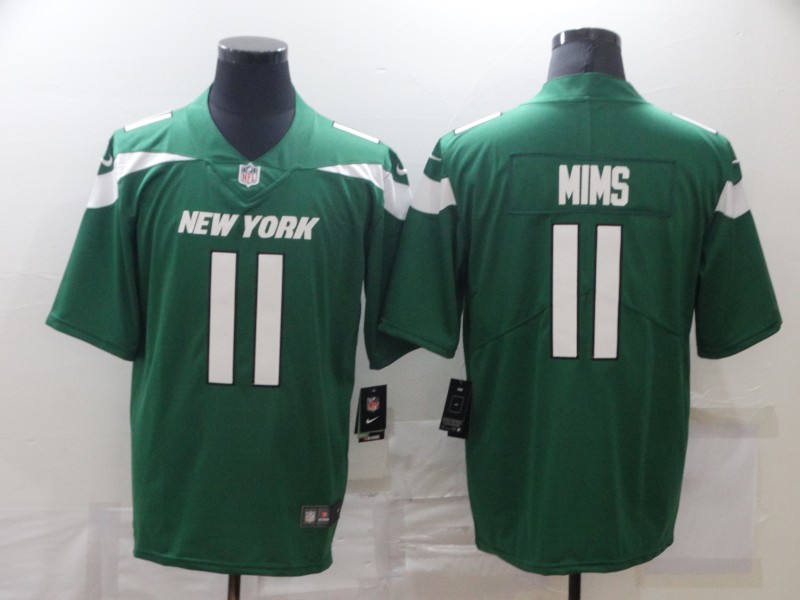 Nike Jets 11 Denzel Mims Green Vapor Untouchable Limited Jersey Nike Jets 11 Denzel Mims Green Vapor Untouchable Limited Jersey