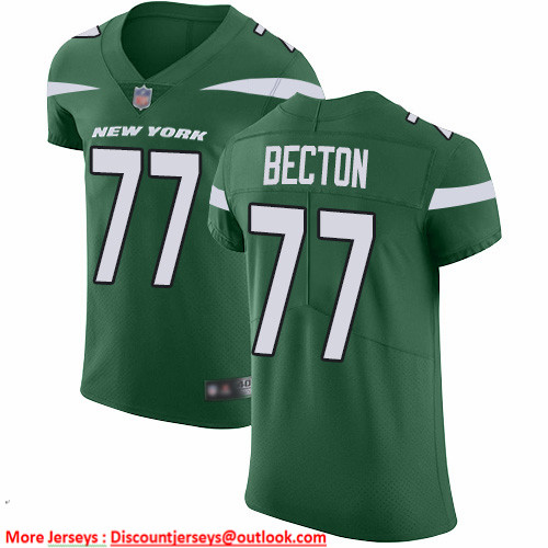 Nike Jets #77 Mekhi Becton Green Team Color Men's Stitched NFL Vapor Untouchable Elite Jersey Nike Jets #77 Mekhi Becton Green Team Color Men's Stitched NFL Vapor Untouchable Elite Jersey