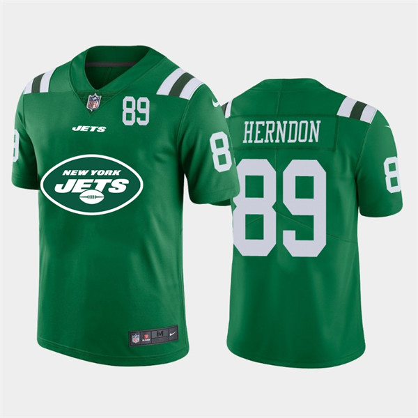 Nike Jets 89 Chris Herndon Green Team Big Logo Number Vapor Untouchable Limited Jersey Nike Jets 89 Chris Herndon Green Team Big Logo Number Vapor Untouchable Limited Jersey