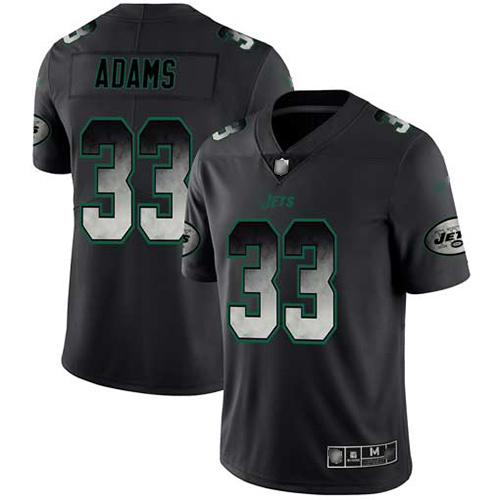 Jets #33 Jamal Adams Black Men's Stitched Football Vapor Untouchable Limited Smoke Fashion Jersey Jets #33 Jamal Adams Black Men's Stitched Football Vapor Untouchable Limited Smoke Fashion Jersey