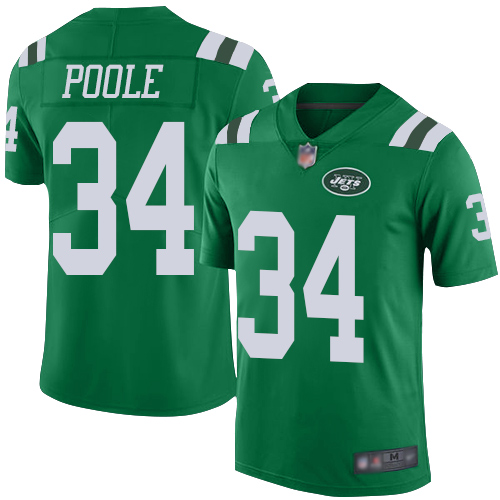 Jets #34 Brian Poole Green Men's Stitched Football Limited Rush Jersey Jets #34 Brian Poole Green Men's Stitched Football Limited Rush Jersey