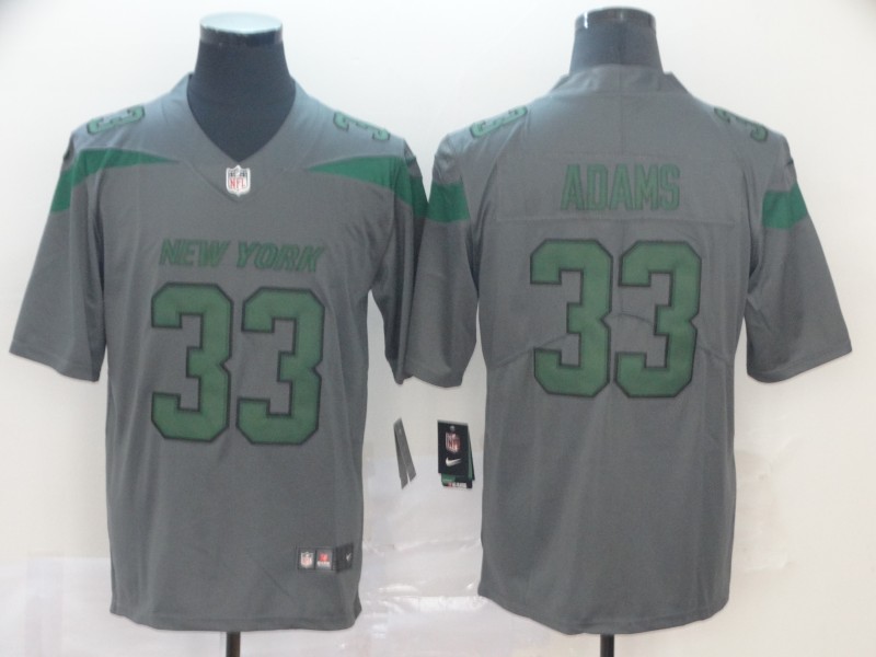 Nike Jets 33 Jamal Adams Gray Inverted Legend Limited Jersey Nike Jets 33 Jamal Adams Gray Inverted Legend Limited Jersey