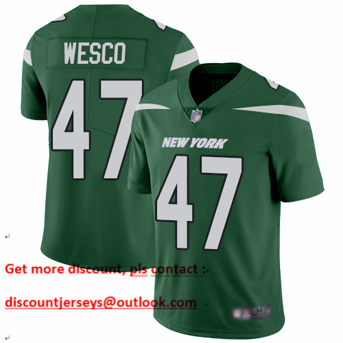 Jets #47 Trevon Wesco Green Team Color Men's Stitched Football Vapor Untouchable Limited Jersey Jets #47 Trevon Wesco Green Team Color Men's Stitched Football Vapor Untouchable Limited Jersey