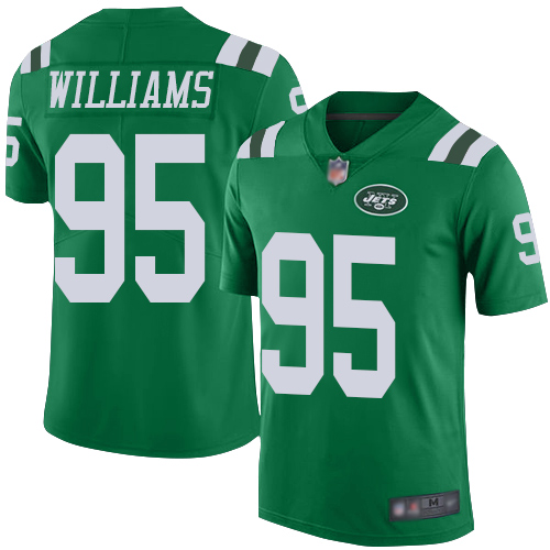 Jets #95 Quinnen Williams Green Men's Stitched Football Limited Rush Jersey Jets #95 Quinnen Williams Green Men's Stitched Football Limited Rush Jersey