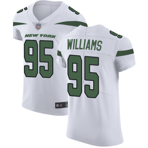 Jets #95 Quinnen Williams White Men's Stitched Football Vapor Untouchable Elite Jersey Jets #95 Quinnen Williams White Men's Stitched Football Vapor Untouchable Elite Jersey