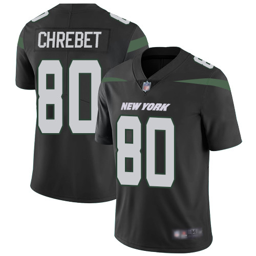 Jets #80 Wayne Chrebet Black Alternate Men's Stitched Football Vapor Untouchable Limited Jersey Jets #80 Wayne Chrebet Black Alternate Men's Stitched Football Vapor Untouchable Limited Jersey