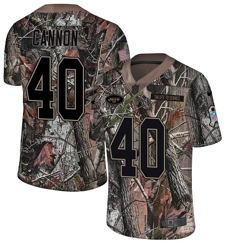 Nike Jets #40 Trenton Cannon Camo Men's Stitched NFL Limited Rush Realtree Jersey Nike Jets #40 Trenton Cannon Camo Men's Stitched NFL Limited Rush Realtree Jersey
