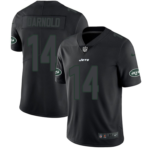 Nike Jets #14 Sam Darnold Black Men's Stitched NFL Limited Rush Impact Jersey Nike Jets #14 Sam Darnold Black Men's Stitched NFL Limited Rush Impact Jersey