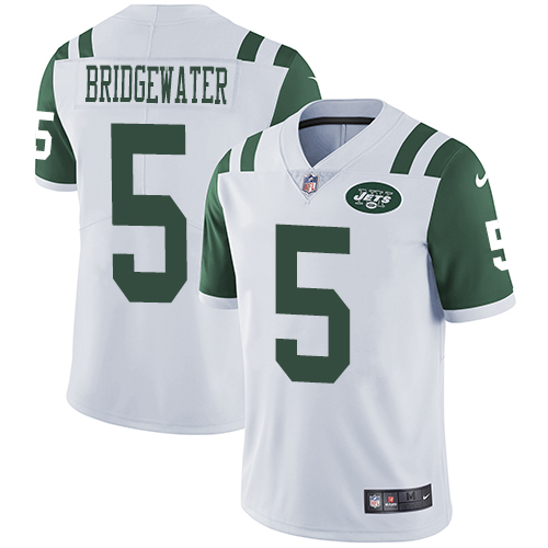 Nike Jets #5 Teddy Bridgewater White Men's Stitched NFL Vapor Untouchable Limited Jersey Nike Jets #5 Teddy Bridgewater White Men's Stitched NFL Vapor Untouchable Limited Jersey