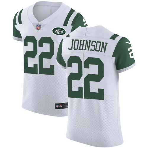 Nike Jets #22 Trumaine Johnson White Men's Stitched NFL Vapor Untouchable Elite Jersey Nike Jets #22 Trumaine Johnson White Men's Stitched NFL Vapor Untouchable Elite Jersey