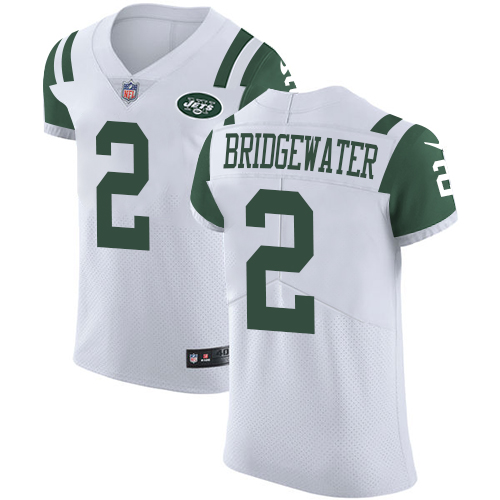 Nike Jets #2 Teddy Bridgewater White Men's Stitched NFL Vapor Untouchable Elite Jersey Nike Jets #2 Teddy Bridgewater White Men's Stitched NFL Vapor Untouchable Elite Jersey