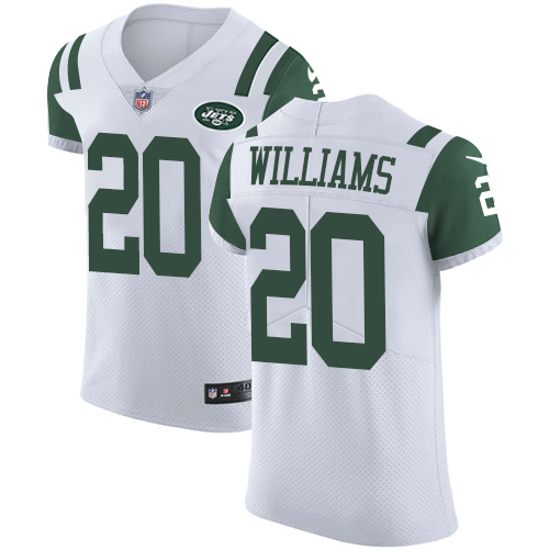 Nike Jets #20 Marcus Williams White Men's Stitched NFL Vapor Untouchable Elite Jersey Nike Jets #20 Marcus Williams White Men's Stitched NFL Vapor Untouchable Elite Jersey