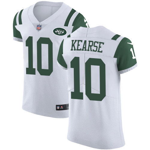 Nike Jets #10 Jermaine Kearse White Men's Stitched NFL Vapor Untouchable Elite Jersey Nike Jets #10 Jermaine Kearse White Men's Stitched NFL Vapor Untouchable Elite Jersey