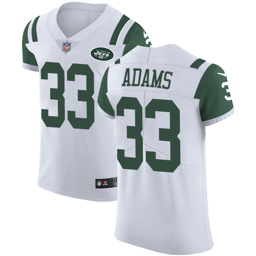 Nike Jets #33 Jamal Adams White Men's Stitched NFL Vapor Untouchable Elite Nike Jets #33 Jamal Adams White Men's Stitched NFL Vapor Untouchable Elite