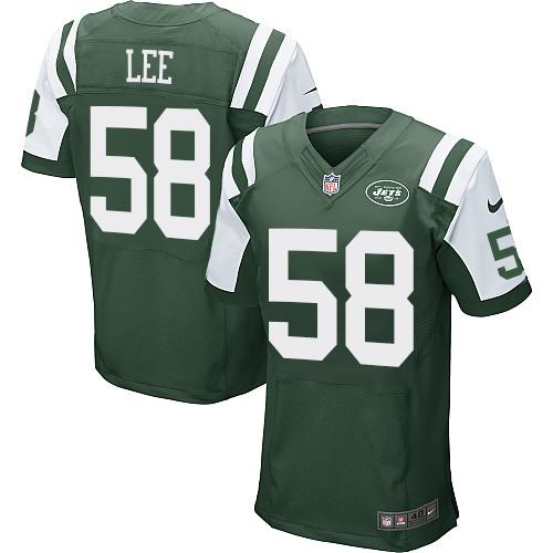 Nike Jets #58 Darron Lee Green Team Color Men's Stitched NFL Elite Jersey Nike Jets #58 Darron Lee Green Team Color Men's Stitched NFL Elite Jersey