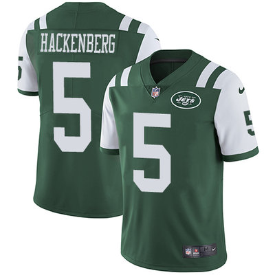 Nike Jets #5 Christian Hackenberg Green Team Color Men's Stitched NFL Vapor Untouchable Limited Jersey Nike Jets #5 Christian Hackenberg Green Team Color Men's Stitched NFL Vapor Untouchable Limited Jersey