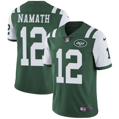 Nike Jets #12 Joe Namath Green Team Color Men's Stitched NFL Vapor Untouchable Limited Jersey Nike Jets #12 Joe Namath Green Team Color Men's Stitched NFL Vapor Untouchable Limited Jersey
