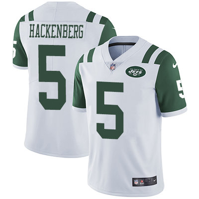 Nike Jets #5 Christian Hackenberg White Men's Stitched NFL Vapor Untouchable Limited Jersey Nike Jets #5 Christian Hackenberg White Men's Stitched NFL Vapor Untouchable Limited Jersey