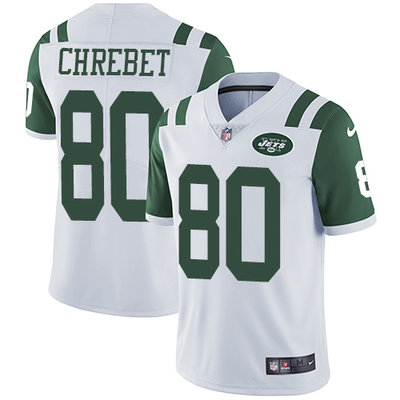 Nike Jets #80 Wayne Chrebet White Men's Stitched NFL Vapor Untouchable Limited Jersey Nike Jets #80 Wayne Chrebet White Men's Stitched NFL Vapor Untouchable Limited Jersey