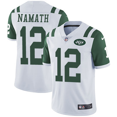 Nike Jets #12 Joe Namath White Men's Stitched NFL Vapor Untouchable Limited Jersey Nike Jets #12 Joe Namath White Men's Stitched NFL Vapor Untouchable Limited Jersey