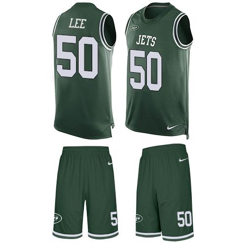 Nike Jets #50 Darron Lee Green Team Color Men's Stitched NFL Limited Tank Top Suit Jersey Nike Jets #50 Darron Lee Green Team Color Men's Stitched NFL Limited Tank Top Suit Jersey