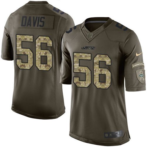 Nike Jets #56 Demario Davis Green Men's Stitched NFL Limited Salute to Service Jersey Nike Jets #56 Demario Davis Green Men's Stitched NFL Limited Salute to Service Jersey
