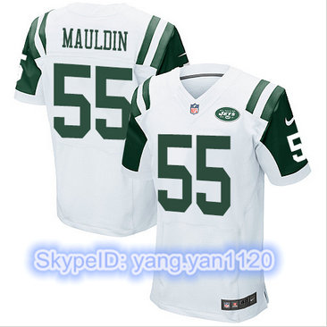 Nike New York Jets #55 Lorenzo Mauldin Men's Elite white Jersey Nike New York Jets #55 Lorenzo Mauldin Men's Elite white Jersey