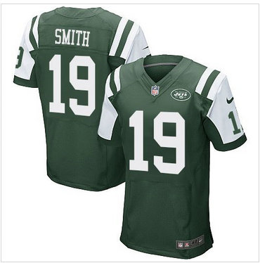 Nike New York Jets #19 Devin Smith Green Team Color Men's Stitched NFL Elite Jersey