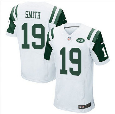 Nike New York Jets #19 Devin Smith White Men's Stitched NFL Elite Jersey Nike New York Jets #19 Devin Smith White Men's Stitched NFL Elite Jersey