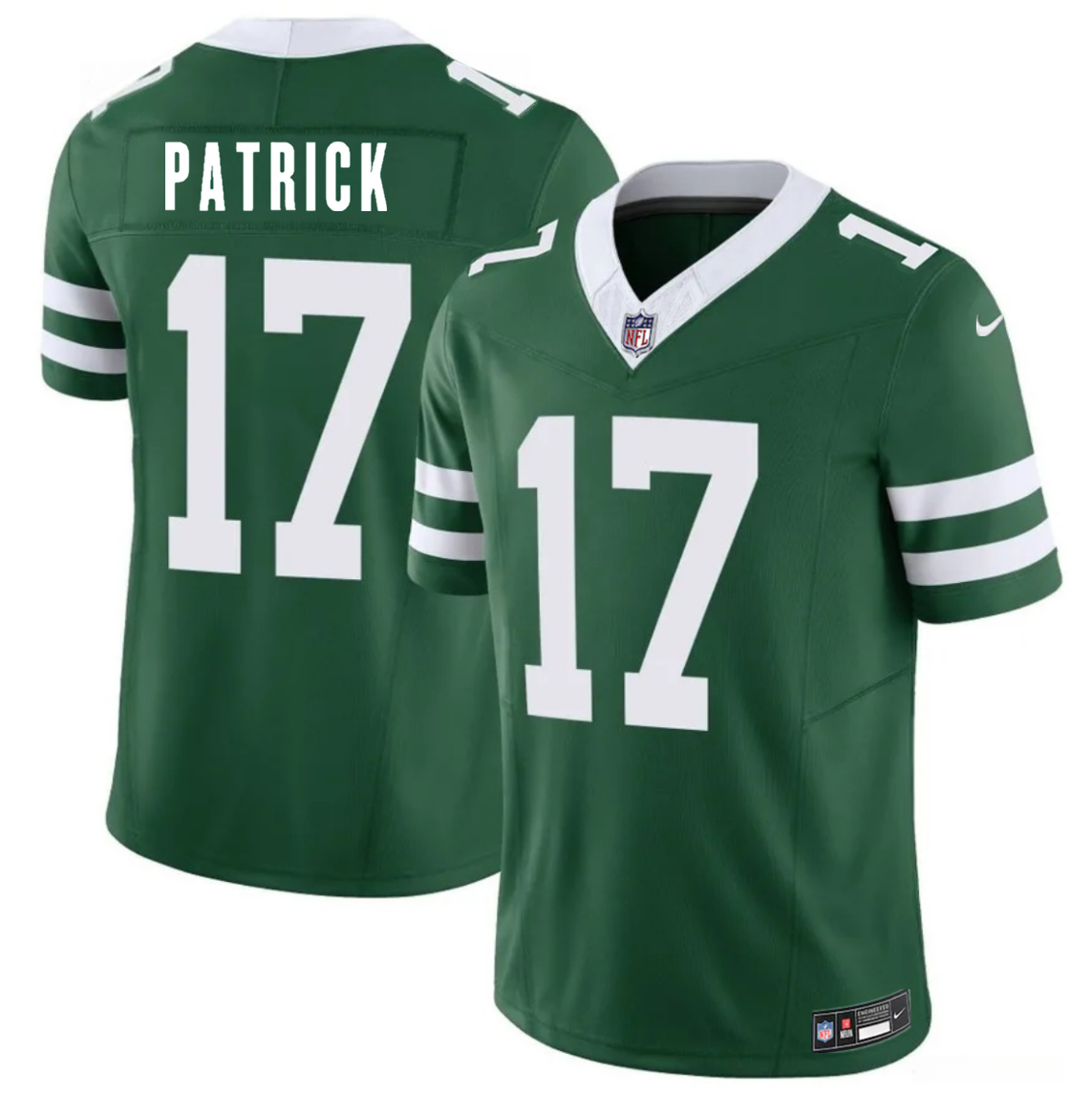 Men's New York Jets #17 Tim Patrick Green 2026 F.U.S.E. Vapor Untouchable Limited Stitched Jersey
