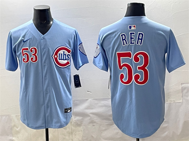 Men's Chicago Cubs #53 Colin Rea Blue 2024 25 2nd Alternate Limited Stitched Baseball Jersey
