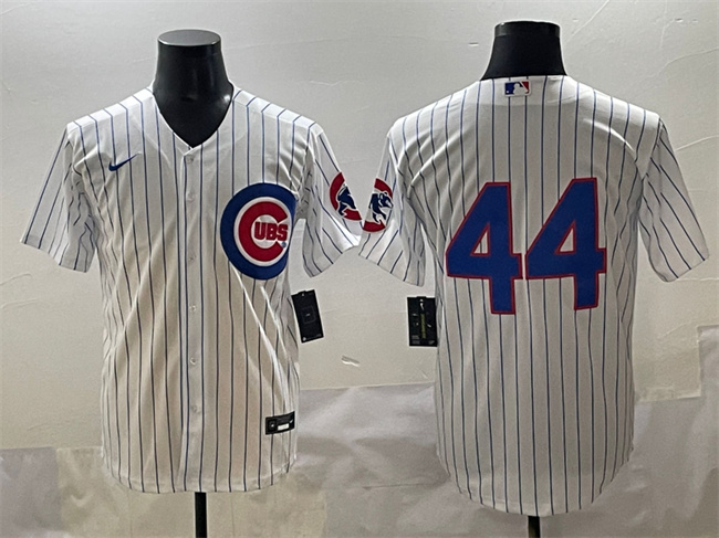 Men's Chicago Cubs #44 Anthony Rizzo White Cool Base Stitched Baseball Jersey Men's Chicago Cubs #44 Anthony Rizzo White Cool Base Stitched Baseball Jersey