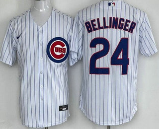 Men's Chicago Cubs #24 Cody Bellinger White Cool Base Jersey Men's Chicago Cubs #24 Cody Bellinger White Cool Base Jersey