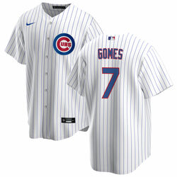 Men's Chicago Cubs #7 Yan Gomes White Cool Base Stitched Baseball Jersey Men's Chicago Cubs #7 Yan Gomes White Cool Base Stitched Baseball Jersey