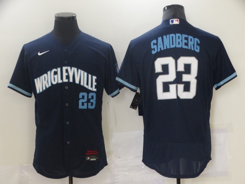 Cubs 23 Ryne Sandberg Navy 2021 City Connect Flexbase Jersey Cubs 23 Ryne Sandberg Navy 2021 City Connect Flexbase Jersey
