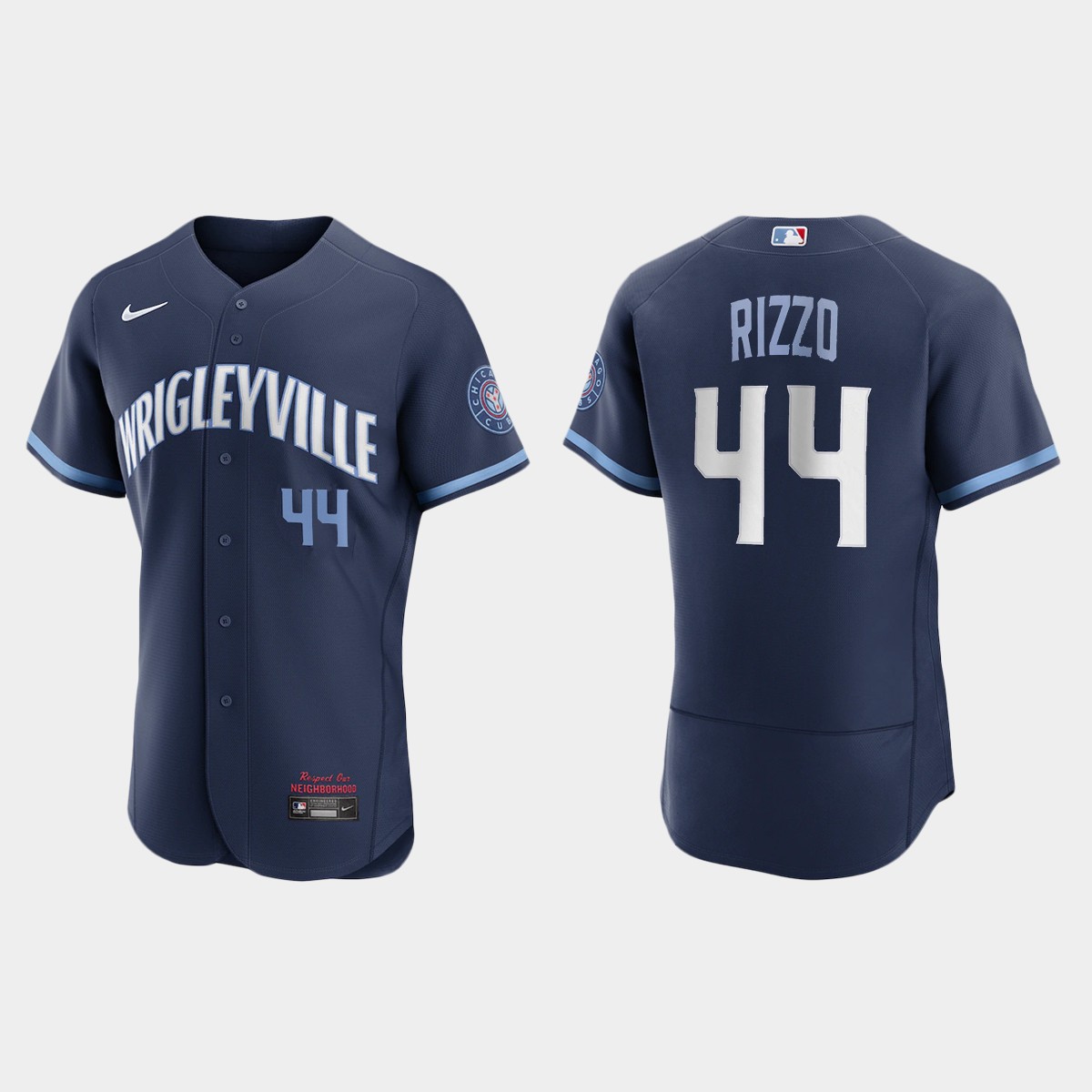 Chicago Cubs #44 Anthony Rizzo Men's Nike 2021 City Connect Authentic Navy MLB Jersey Chicago Cubs #44 Anthony Rizzo Men's Nike 2021 City Connect Authentic Navy MLB Jersey