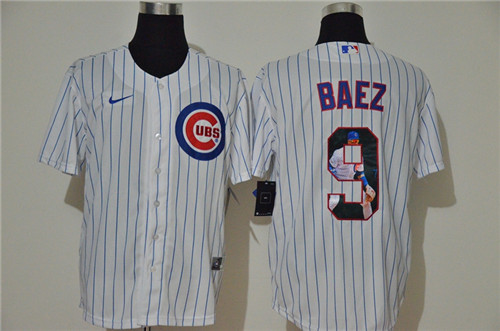 Cubs 9 Javier Baez White Nike Cool Base Player Jersey Cubs 9 Javier Baez White Nike Cool Base Player Jersey