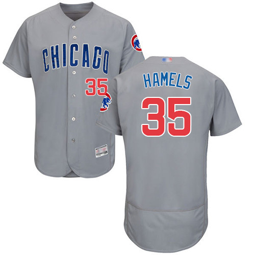 Cubs #35 Cole Hamels Grey Flexbase Authentic Collection Road Stitched Baseball Jersey Cubs #35 Cole Hamels Grey Flexbase Authentic Collection Road Stitched Baseball Jersey