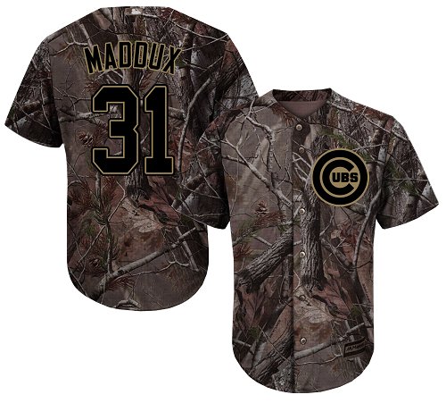 Cubs #31 Greg Maddux Camo Realtree Collection Cool Base Stitched Baseball Jersey Cubs #31 Greg Maddux Camo Realtree Collection Cool Base Stitched Baseball Jersey