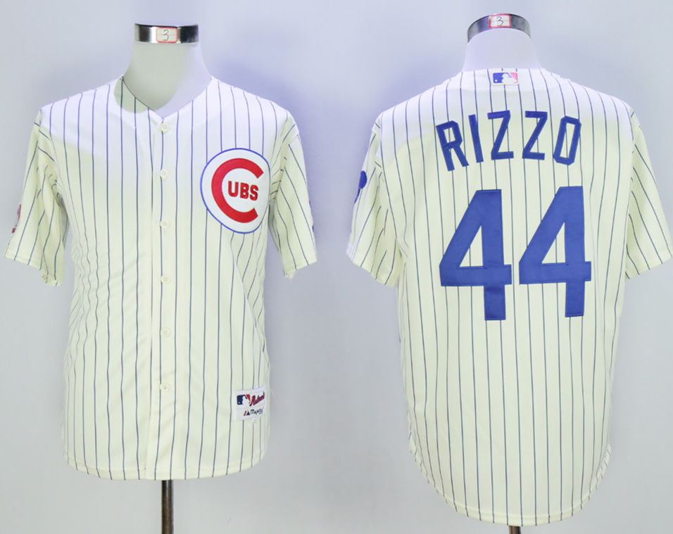 Cubs #44 Anthony Rizzo Cream 1969 Turn Back The Clock Jersey Cubs #44 Anthony Rizzo Cream 1969 Turn Back The Clock Jersey