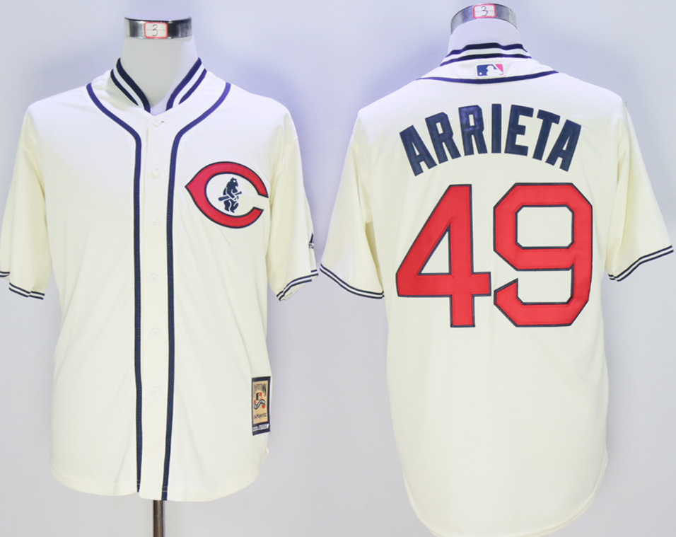 Cubs #49 Jake Arrieta 1929 Turn Back The Clock Jersey