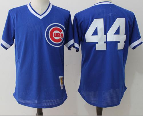 Mitchell And Ness Cubs #44 Anthony Rizzo Blue Throwback Stitched MLB Jersey Mitchell And Ness Cubs #44 Anthony Rizzo Blue Throwback Stitched MLB Jersey