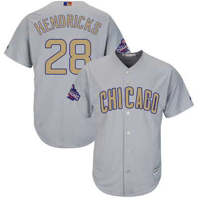 Cubs #28 Kyle Hendricks World Series Champions Gold Program Cool Base Jersey Cubs #28 Kyle Hendricks World Series Champions Gold Program Cool Base Jersey