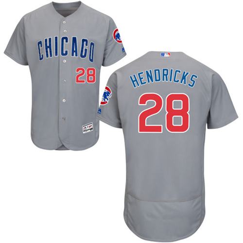 Cubs #28 Kyle Hendricks Grey Flexbase Authentic Collection Road Stitched MLB Jersey Cubs #28 Kyle Hendricks Grey Flexbase Authentic Collection Road Stitched MLB Jersey