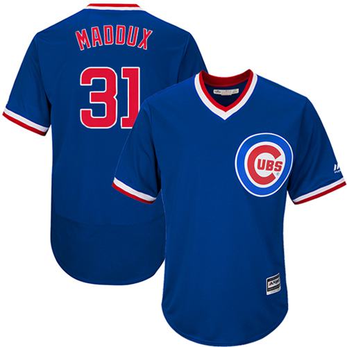 Cubs #31 Greg Maddux Blue Flexbase Authentic Collection Cooperstown Stitched MLB Jersey Cubs #31 Greg Maddux Blue Flexbase Authentic Collection Cooperstown Stitched MLB Jersey